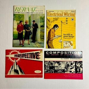 Vintage MCM Magazine/Handbook Lot (4) Victor Perard Sears Bernat Sternberg Rare